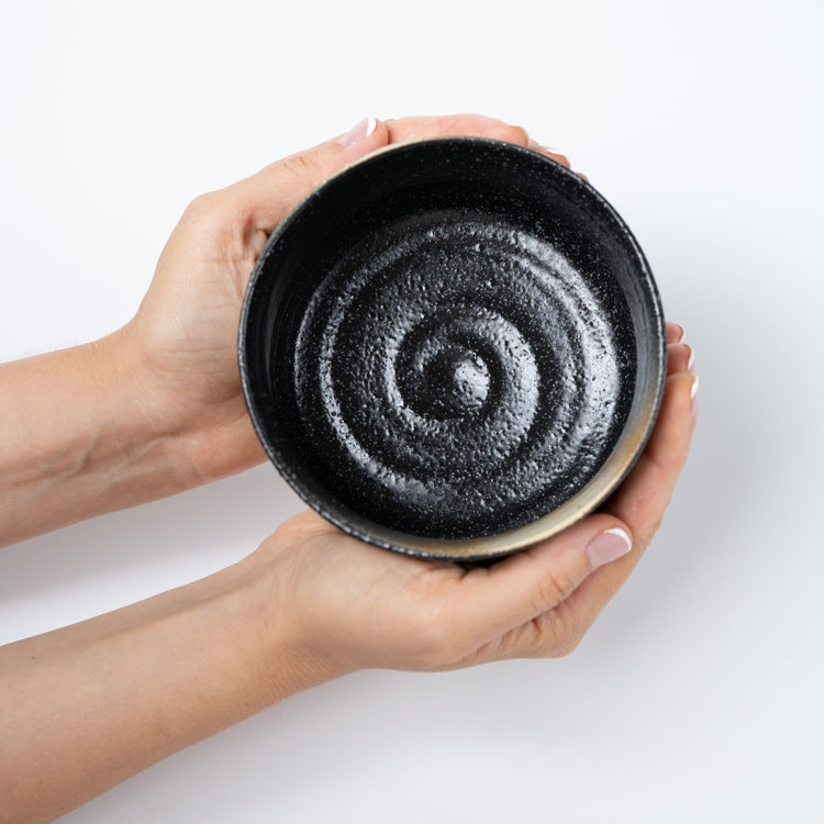 茶碗 黒丸