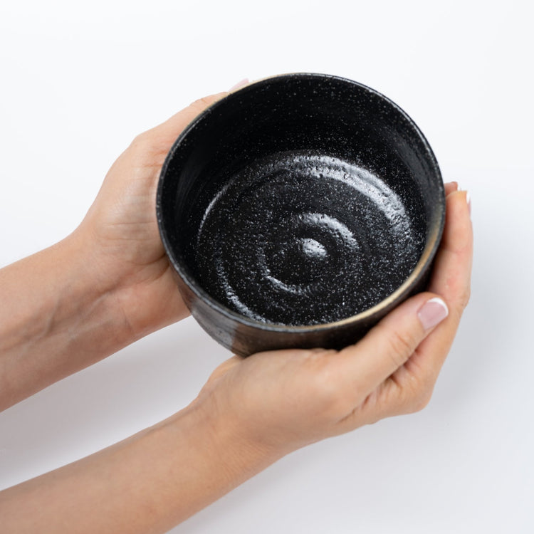 茶碗 黒丸
