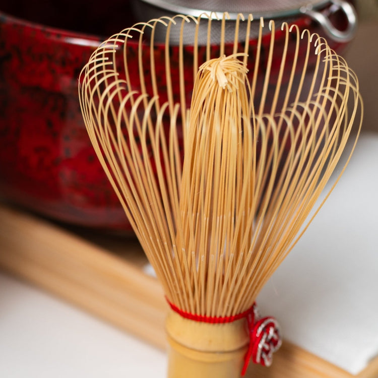 Deluxe Matcha Set “Mizuhiki” – Handmade Japanese Tea Set by KITSUNE