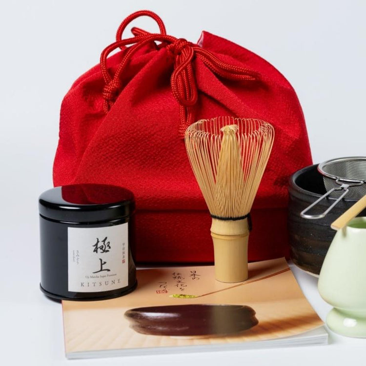 お抹茶茶道具セットred