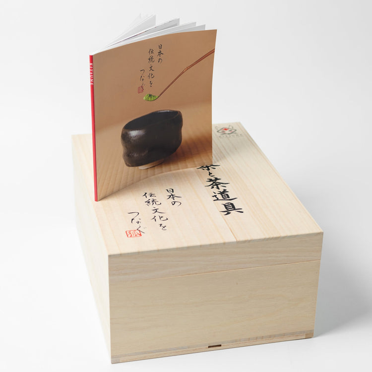 Deluxe Matcha Set “Mizuhiki” – Handmade Japanese Tea Set by KITSUNE