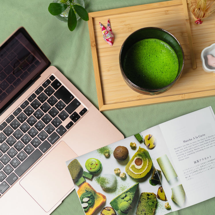 Deluxe Matcha Set “Mizuhiki” – Handmade Japanese Tea Set by KITSUNE